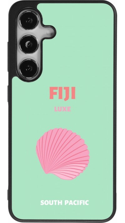 Samsung Galaxy S25 Case Hülle - Silikon schwarz Pop Summer Destination Fiji
