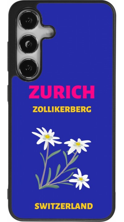Samsung Galaxy S25 Case Hülle - Silikon schwarz Pop Summer Destination Zurich