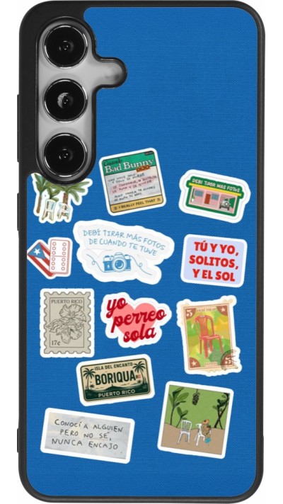 Coque Samsung Galaxy S25 - Silicone rigide noir Seals of the Dominican Republic DTMF