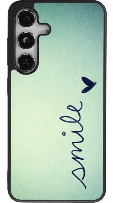 Samsung Galaxy S25 Case Hülle - Silikon schwarz Smile