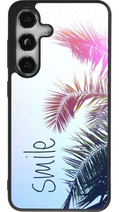 Samsung Galaxy S25 Case Hülle - Silikon schwarz Smile 05