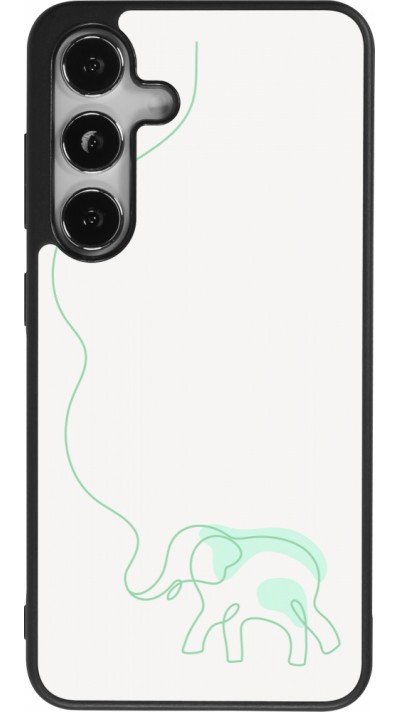 Samsung Galaxy S25 Case Hülle - Silikon schwarz Spring 23 baby elephant
