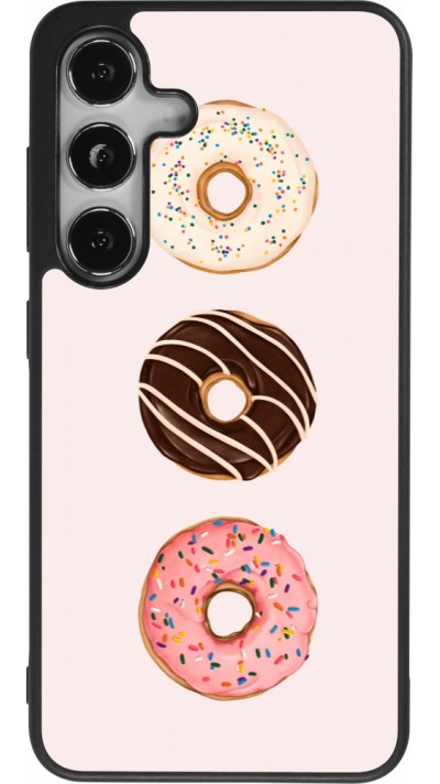 Samsung Galaxy S25 Case Hülle - Silikon schwarz Spring 23 donuts