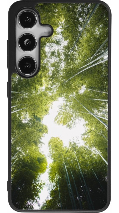Samsung Galaxy S25 Case Hülle - Silikon schwarz Spring 23 forest blue sky