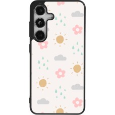Samsung Galaxy S25 Case Hülle - Silikon schwarz Spring 23 weather