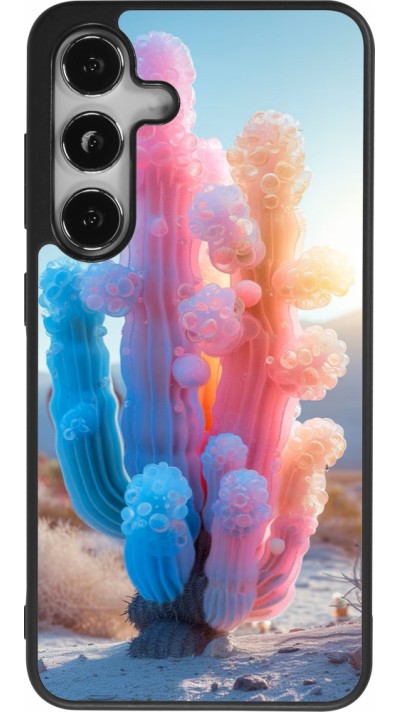 Coque Samsung Galaxy S25 - Silicone rigide noir Artificial vegetation 2025
