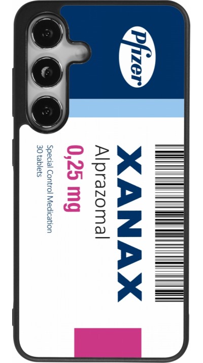 Samsung Galaxy S25 Case Hülle - Silikon schwarz Xanax Alprazolam 2025