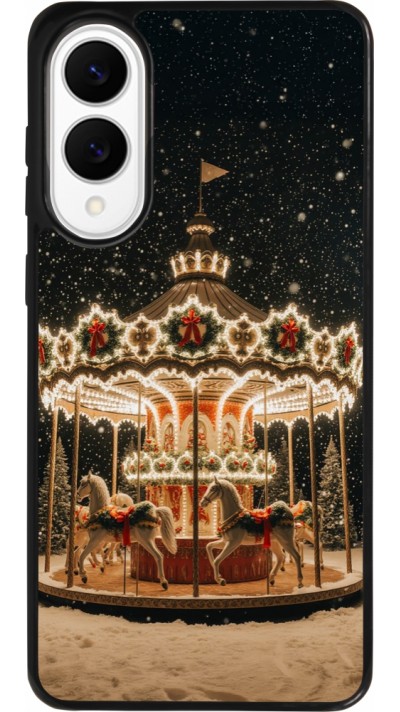 Samsung Galaxy S25 Edge Case Hülle - Silikon schwarz Christmas 25 Carousel