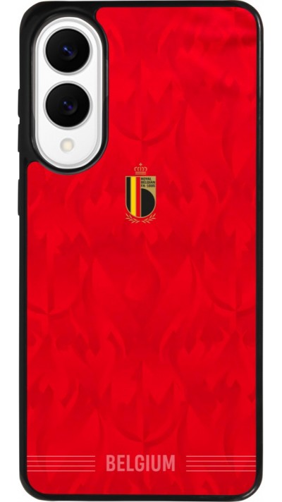 Samsung Galaxy S25 Edge Case Hülle - Silikon schwarz Belgien 2026 personalisierbares Fussballtrikot