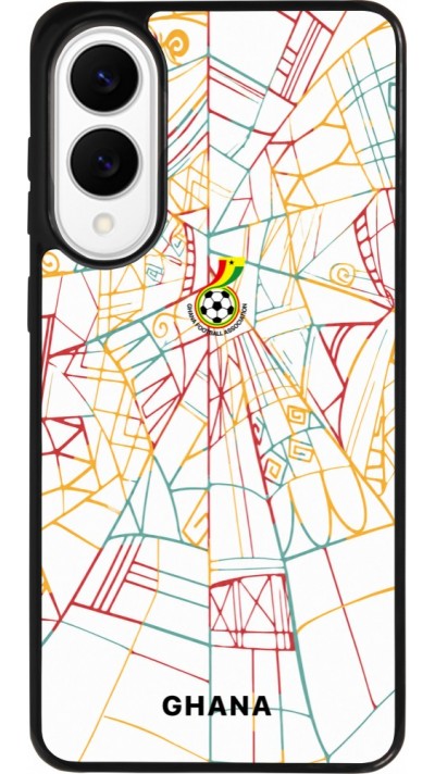 Samsung Galaxy S25 Edge Case Hülle - Silikon schwarz Ghana 2026 personalisierbares Fussballtrikot
