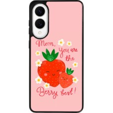 Coque Samsung Galaxy S25 Edge - Silicone rigide noir Mom 2026 Berry best