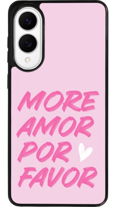 Samsung Galaxy S25 Edge Case Hülle - Silikon schwarz More amor porfavor Samsung Galaxy S25 Edge Case Hülle - Silikon schwarz More amor porfavor