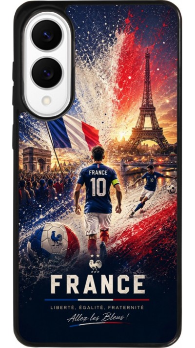 Samsung Galaxy S25 Edge Case Hülle - Silikon schwarz Fussball Frankreich splash 2026