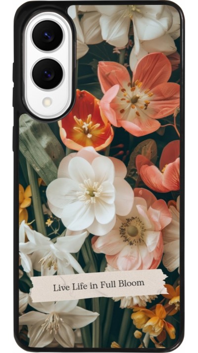 Samsung Galaxy S25 Edge Case Hülle - Silikon schwarz Full Bloom Spring 2026