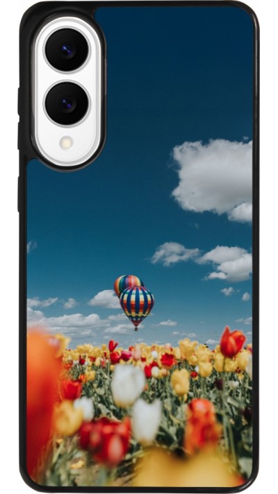 Samsung Galaxy S25 Edge Case Hülle - Silikon schwarz Hot air balloon Spring 2026