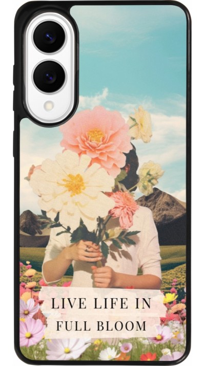 Samsung Galaxy S25 Edge Case Hülle - Silikon schwarz Live life in full moon Spring 2026