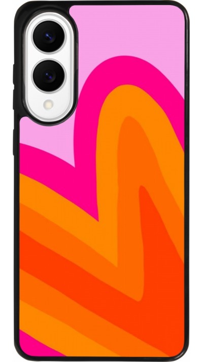 Samsung Galaxy S25 Edge Case Hülle - Silikon schwarz Valentine 2024 heart gradient Samsung Galaxy S25 Edge Case Hülle - Silikon schwarz Valentine 2024 heart gradient
