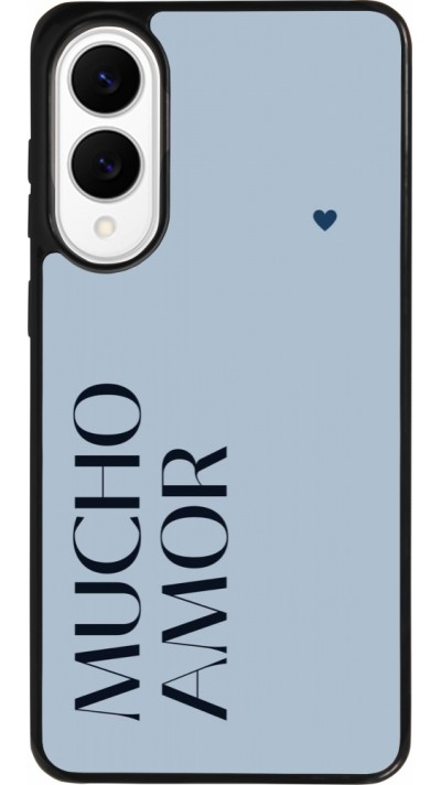 Samsung Galaxy S25 Edge Case Hülle - Silikon schwarz Valentine 2024 mucho amor azul Samsung Galaxy S25 Edge Case Hülle - Silikon schwarz Valentine 2024 mucho amor azul