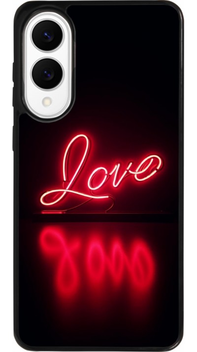 Samsung Galaxy S25 Edge Case Hülle - Silikon schwarz Valentine 2025 Neon Liebe Samsung Galaxy S25 Edge Case Hülle - Silikon schwarz Valentine 2025 Neon Liebe