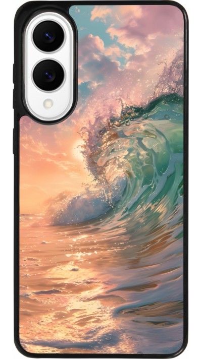 Samsung Galaxy S25 Edge Case Hülle - Silikon schwarz Wave Sunset Samsung Galaxy S25 Edge Case Hülle - Silikon schwarz Wave Sunset