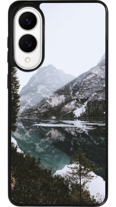 Samsung Galaxy S25 Edge Case Hülle - Silikon schwarz Winter 22 snowy mountain and lake Samsung Galaxy S25 Edge Case Hülle - Silikon schwarz Winter 22 snowy mountain and lake