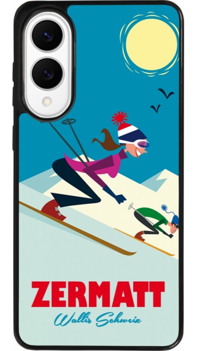 Samsung Galaxy S25 Edge Case Hülle - Silikon schwarz Zermatt Ski Downhill Samsung Galaxy S25 Edge Case Hülle - Silikon schwarz Zermatt Ski Downhill