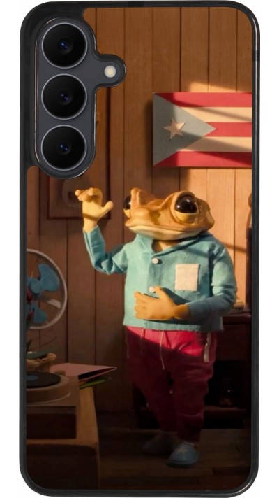 Coque Samsung Galaxy S25 FE - Silicone rigide noir Dancing frog DTMF