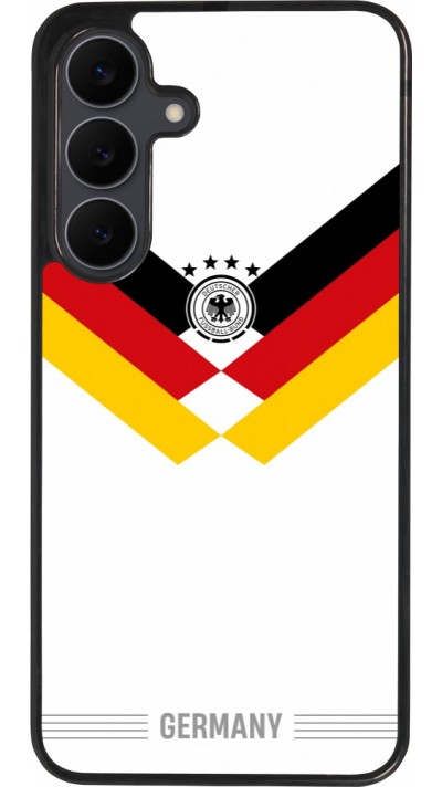 Coque Samsung Galaxy S25 FE - Silicone rigide noir Maillot de football Allemagne 2026 personnalisable