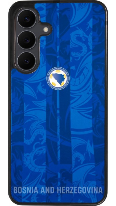 Coque Samsung Galaxy S25 FE - Silicone rigide noir Maillot de football Bosnie-Herzégovine 2026 personnalisable