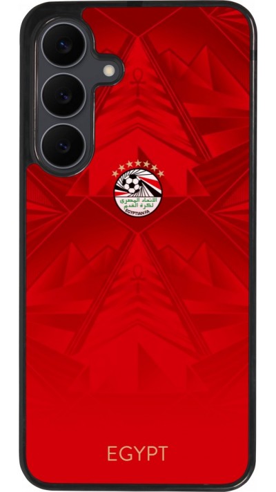 Coque Samsung Galaxy S25 FE - Silicone rigide noir Maillot de football Égypte 2026 personnalisable
