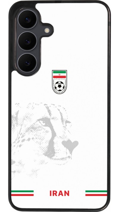 Coque Samsung Galaxy S25 FE - Silicone rigide noir Maillot de football Iran 2026 personnalisable