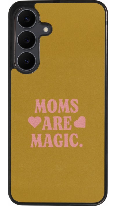 Coque Samsung Galaxy S25 FE - Silicone rigide noir Mom 2026 Are Magic
