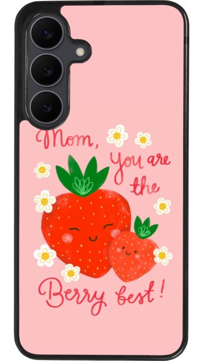 Coque Samsung Galaxy S25 FE - Silicone rigide noir Mom 2026 Berry best