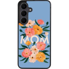 Coque Samsung Galaxy S25 FE - Silicone rigide noir Mom 2026 Flowers