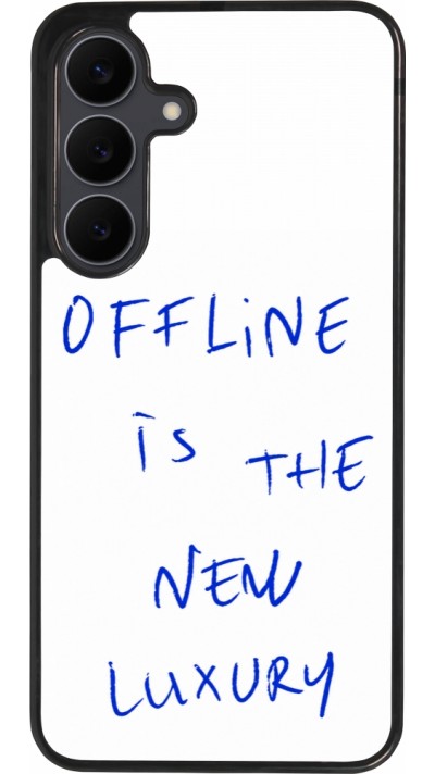 Coque Samsung Galaxy S25 FE - Silicone rigide noir Offline is the new luxury