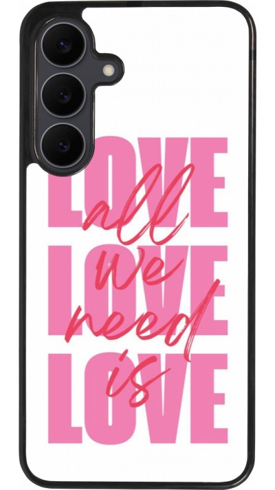 Samsung Galaxy S25 FE Case Hülle - Silikon schwarz Saint Valentines Day 26 Love all we need is