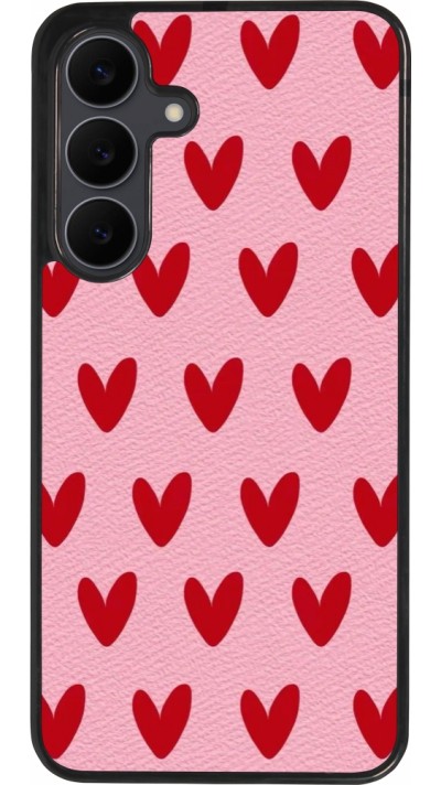 Samsung Galaxy S25 FE Case Hülle - Silikon schwarz Saint Valentines Day 26 Pattern heart