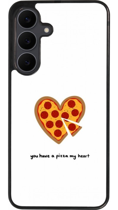 Samsung Galaxy S25 FE Case Hülle - Silikon schwarz Saint Valentines Day 26 You have my pizza heart