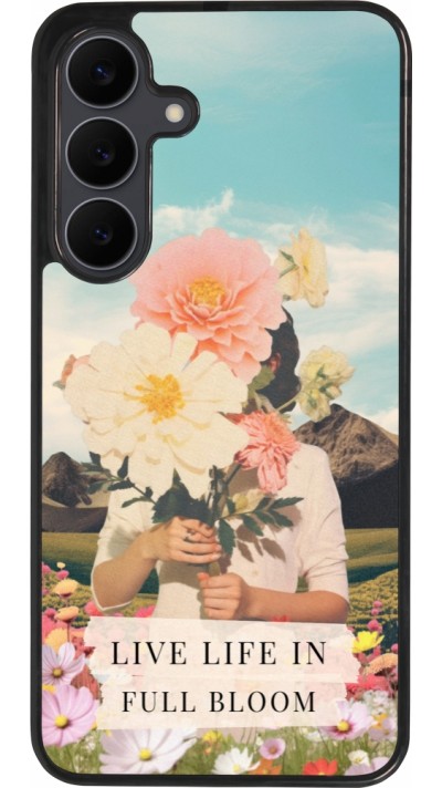 Coque Samsung Galaxy S25 FE - Silicone rigide noir Live life in full moon Spring 2026