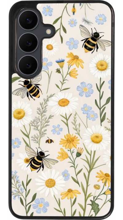 Coque Samsung Galaxy S25 FE - Silicone rigide noir Pattern bees Spring 2026