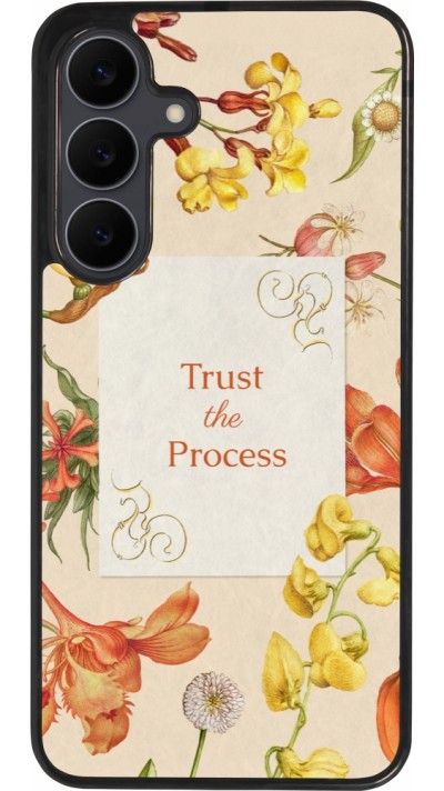 Coque Samsung Galaxy S25 FE - Silicone rigide noir Trust the process Spring 2026