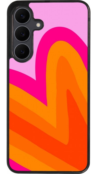 Samsung Galaxy S25 FE Case Hülle - Silikon schwarz Valentine 2024 heart gradient