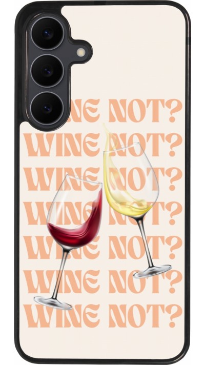Coque Samsung Galaxy S25 FE - Silicone rigide noir Wine not