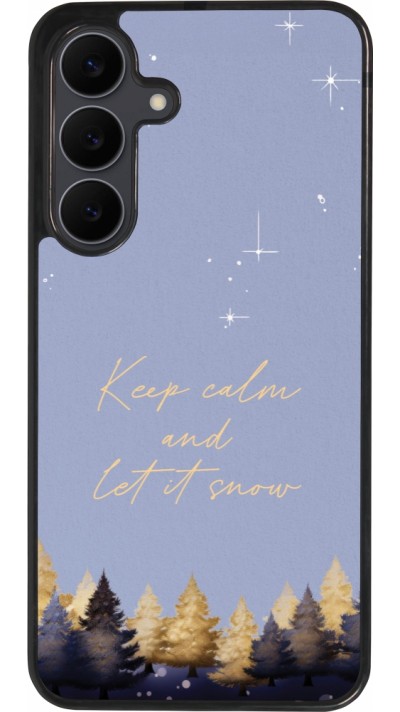 Coque Samsung Galaxy S25 FE - Silicone rigide noir Winter 25 Winter illustration of trees