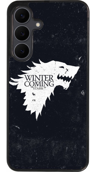 Coque Samsung Galaxy S25 FE - Silicone rigide noir Winter is coming Stark