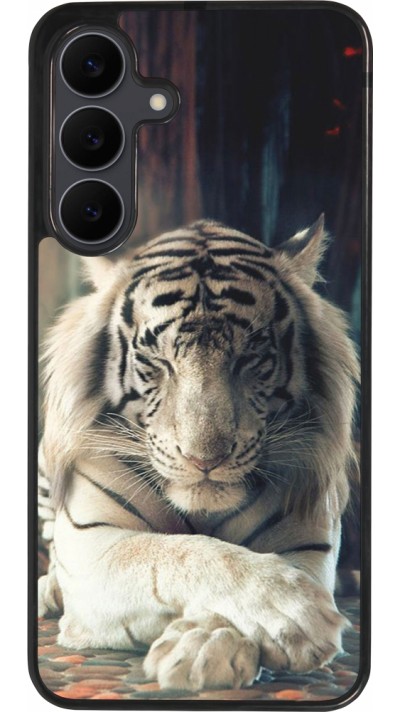Coque Samsung Galaxy S25 FE - Silicone rigide noir Zen Tiger