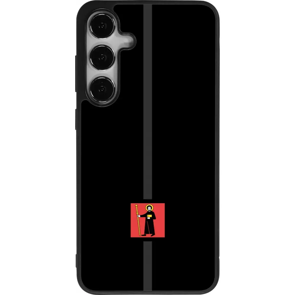 Coque Samsung Galaxy S25+ - Silicone rigide noir Canton GL noir