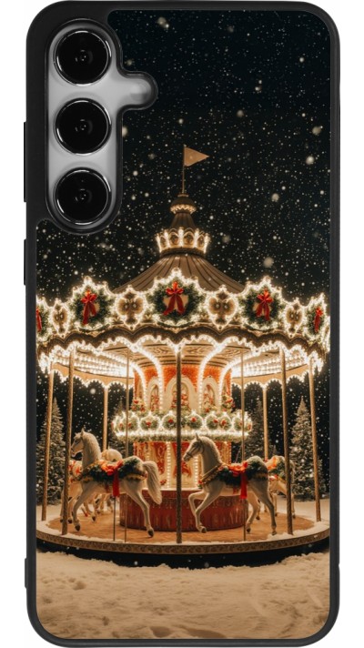 Samsung Galaxy S25+ Case Hülle - Silikon schwarz Christmas 25 Carousel