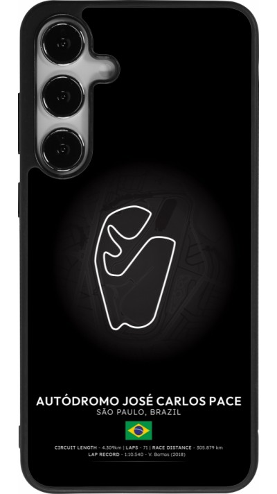 Samsung Galaxy S25+ Case Hülle - Silikon schwarz F1 Track 2025 Brazil