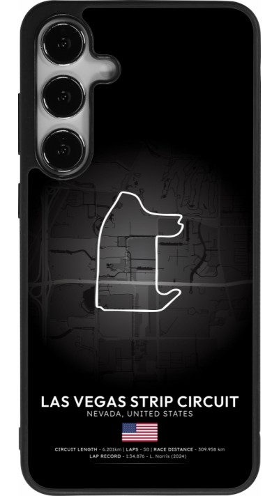Samsung Galaxy S25+ Case Hülle - Silikon schwarz F1 Track 2025 Las Vegas
